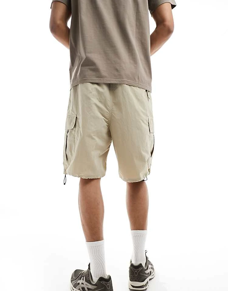 Carhartt WIP Evers Nylon Cargo Shorts In Beige For Men 4 Carhartt WIP Evers Nylon Cargo Shorts In Beige For Men - Image 4