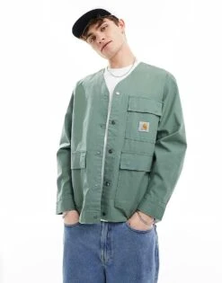 Carhartt WIP Elroy Overshirt In Green For Men
