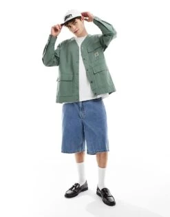 Carhartt WIP Elroy Overshirt In Green For Men -Carhartt WIP Sales 205921619 4