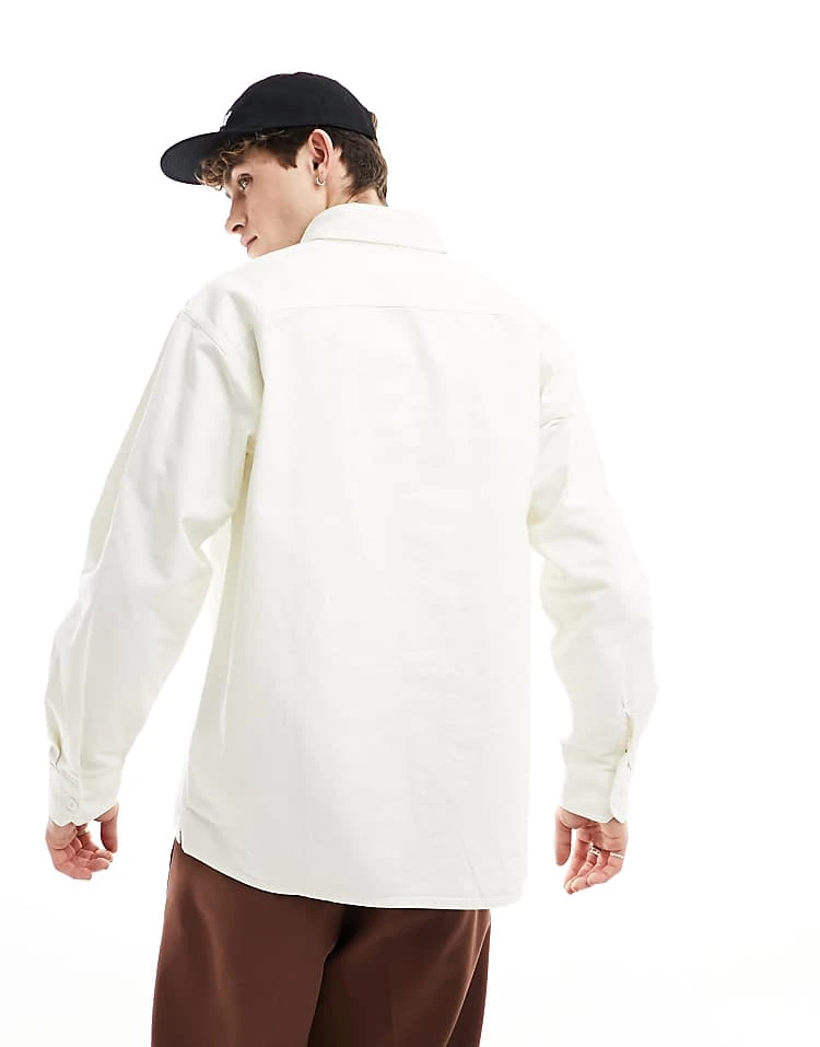 Carhartt WIP Reno Overshirt In White For Men 3 Carhartt WIP Reno Overshirt In White For Men - Image 3