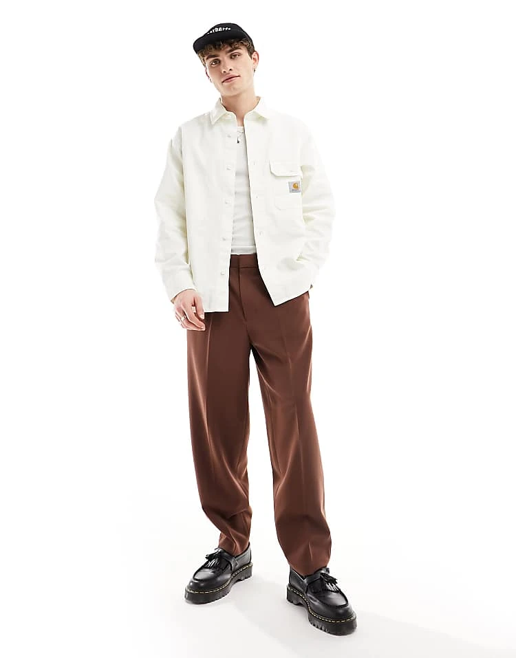 Carhartt WIP Reno Overshirt In White For Men 4 Carhartt WIP Reno Overshirt In White For Men - Image 4