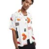Carhartt WIP Carhartt X ISIS Maria Artistic Dinner Print Shirt In White For Men
