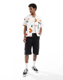 Carhartt WIP Carhartt X ISIS Maria Artistic Dinner Print Shirt In White For Men -Carhartt WIP Sales 205921764 3