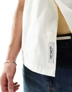 Carhartt WIP Master Shirt In White For Men -Carhartt WIP Sales 205921873 3