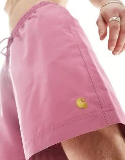 Carhartt WIP Chase Swim Shorts In Pink For Men -Carhartt WIP Sales 205921962 4