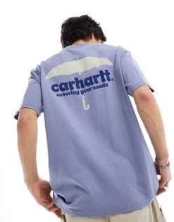 Carhartt WIP Cover Backprint T-shirt In Blue For Men -Carhartt WIP Sales 205924188 3