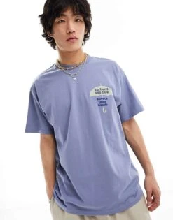 Carhartt WIP Cover Backprint T-shirt In Blue For Men -Carhartt WIP Sales 205924188 4