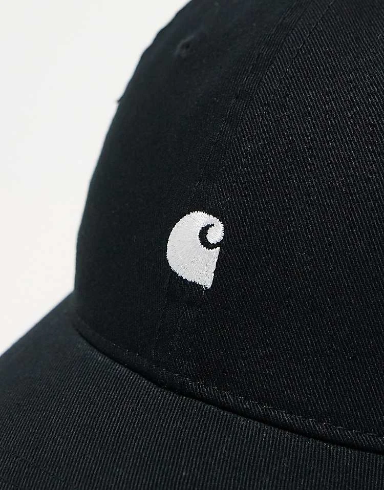 Carhartt WIP Unisex Madison Logo Cap In Black For Unisex 4 Carhartt WIP Unisex Madison Logo Cap In Black For Unisex - Image 4