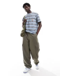 Carhartt WIP Pocket Stripe T-shirt In Blue For Men -Carhartt WIP Sales 206423110 3