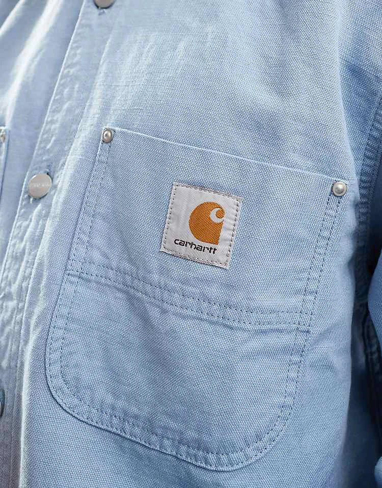 Carhartt WIP Walter Double Pocket Denim Over Shirt In Blue For Men 2 Carhartt WIP Walter Double Pocket Denim Over Shirt In Blue For Men - Image 2