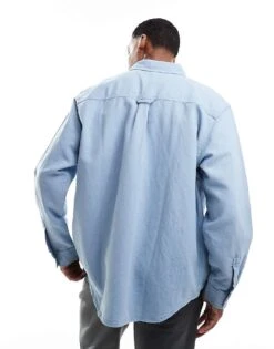 Carhartt WIP Walter Double Pocket Denim Over Shirt In Blue For Men 8 Carhartt WIP Walter Double Pocket Denim Over Shirt In Blue For Men -Carhartt WIP Sales 206423147 4