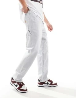 Carhartt WIP Single Knee Carpenter Trousers In Grey For Men 11 Carhartt WIP Single Knee Carpenter Trousers In Grey For Men -Carhartt WIP Sales 206423188 1 grey 1