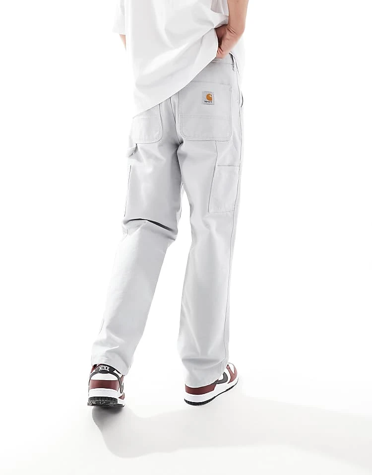 Carhartt WIP Single Knee Carpenter Trousers In Grey For Men 3 Carhartt WIP Single Knee Carpenter Trousers In Grey For Men - Image 3