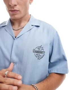 Carhartt WIP Blazer Graphic Shirt In Blue For Men -Carhartt WIP Sales 206423236 3