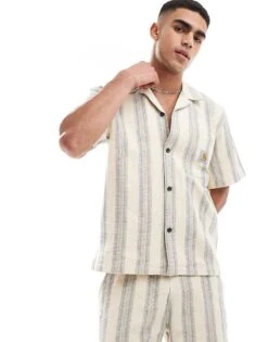 Carhartt WIP Co-ord Dodson Stripe Short In Ecru -Carhartt WIP Sales 206423237 1 cream 1