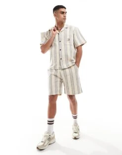 Carhartt WIP Co-ord Dodson Stripe Short In Ecru