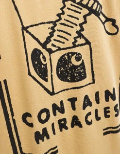 Carhartt WIP Stamp Contains Magic Graphic T-shirt In Sand For Men Brown -Carhartt WIP Sales 206423327 3