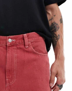 Carhartt WIP Co-ord Landon Loose Tapered Fit Jean In Red For Men -Carhartt WIP Sales 206423341 4