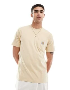 Carhartt WIP Pocket T-shirt In Beige For Men 9 Carhartt WIP Pocket T-shirt In Beige For Men -Carhartt WIP Sales 206423348 1 beige 1
