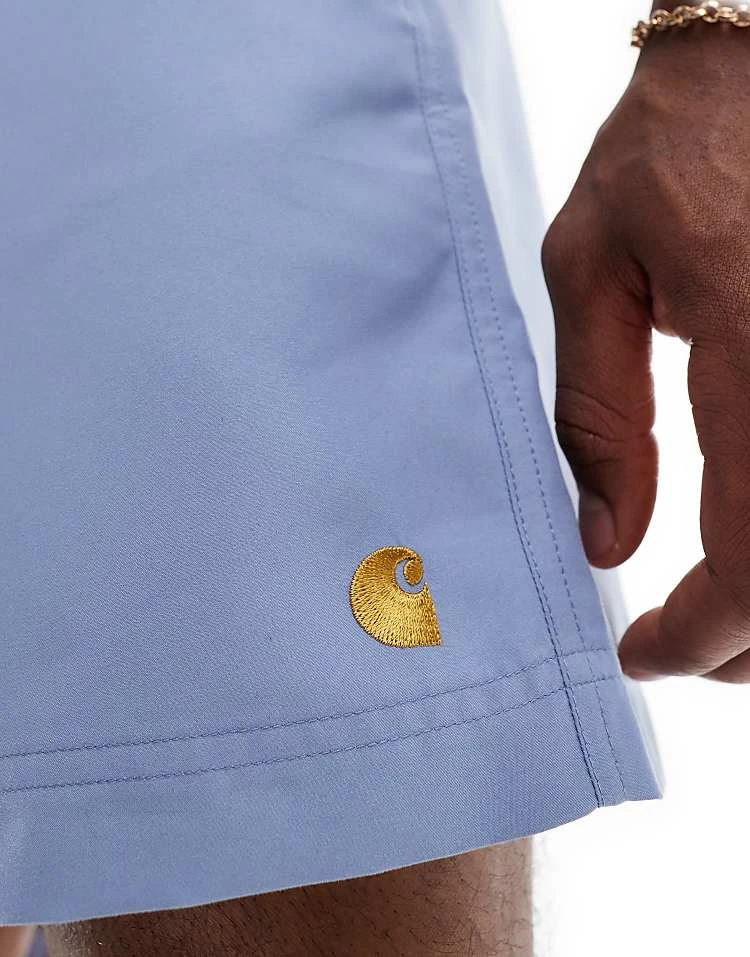 Carhartt WIP Chase Swim Short In Light Blue For Men 2 Carhartt WIP Chase Swim Short In Light Blue For Men - Image 2