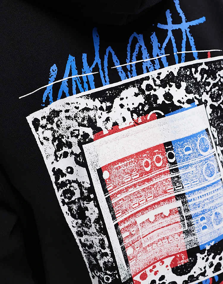 Carhartt WIP Stereo Graphic Hoodie In Black For Men 4 Carhartt WIP Stereo Graphic Hoodie In Black For Men - Image 4