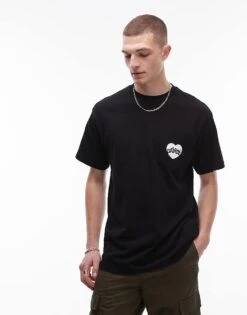 Carhartt WIP Amour Pocket Heart T-shirt In Black For Men 7 Carhartt WIP Amour Pocket Heart T-shirt In Black For Men -Carhartt WIP Sales 206423453 3