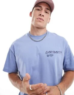 Carhartt WIP Gelato Graphic Back T-shirt In Blue For Men 7 Carhartt WIP Gelato Graphic Back T-shirt In Blue For Men -Carhartt WIP Sales 206423591 3