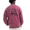 Carhartt WIP Stamp Detroit Graphic Sweatshirt In Purple For Men
