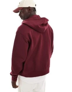 Carhartt WIP American Script Zip Hoodie In Red For Men -Carhartt WIP Sales 206637741 4