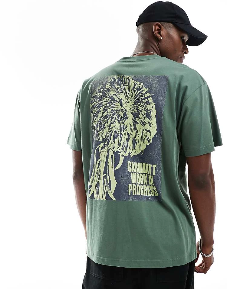 Carhartt WIP Chrysanthemum T-shirt In Green For Men 5 Carhartt WIP Chrysanthemum T-shirt In Green For Men - Image 5