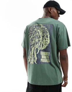 Carhartt WIP Chrysanthemum T-shirt In Green For Men