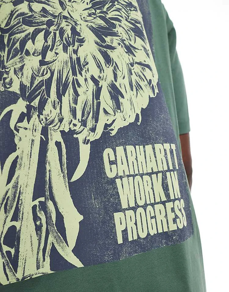 Carhartt WIP Chrysanthemum T-shirt In Green For Men 4 Carhartt WIP Chrysanthemum T-shirt In Green For Men - Image 4