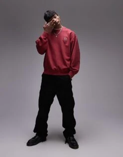 Carhartt WIP Vista Sweatshirt In Red For Men -Carhartt WIP Sales 206637843 1 red 1