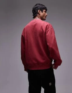 Carhartt WIP Vista Sweatshirt In Red For Men -Carhartt WIP Sales 206637843 3