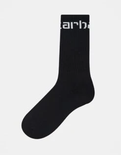 Carhartt WIP Logo Socks In Black For Men