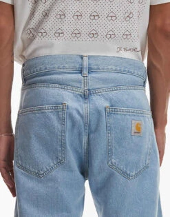 Carhartt WIP Landon Loose Tapered Fit Jeans In Light Bleached Blue For Men 10 Carhartt WIP Landon Loose Tapered Fit Jeans In Light Bleached Blue For Men -Carhartt WIP Sales 206637845 5