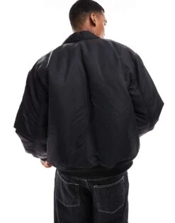 Carhartt WIP Olten Bomber Jacket In Black For Men -Carhartt WIP Sales 206637947 4