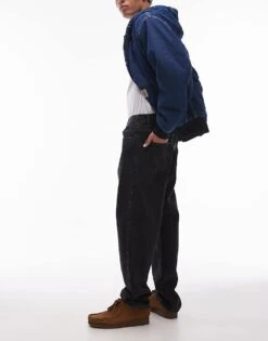 Carhartt WIP Newel Relaxed Tapered Fit Jeans In Black For Men -Carhartt WIP Sales 206637953 3