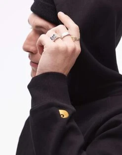 Carhartt WIP Chase Zip Up Hoodie In Black For Men -Carhartt WIP Sales 206637994 3