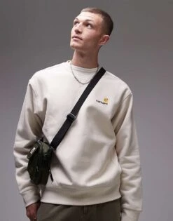 Carhartt WIP American Script Sweatshirt -Carhartt WIP Sales 206638030 1 beige 1