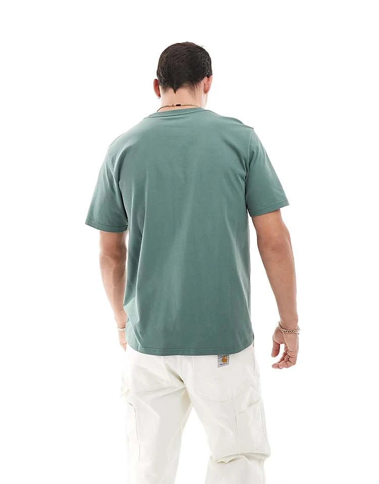 Carhartt WIP Pocket T-shirt In Green For Men 4 Carhartt WIP Pocket T-shirt In Green For Men - Image 4