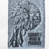 Carhartt WIP Floral Printed Blanket In Grey For Unisex Black