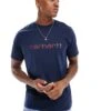 Carhartt WIP Script T-shirt In Navy For Men