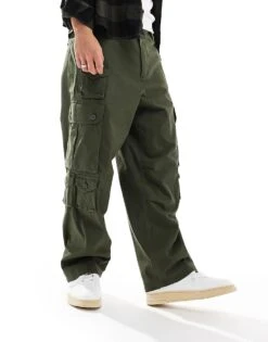 Carhartt WIP Tracker Relaxed Fit Trousers In Green For Men -Carhartt WIP Sales 206638779 1 green 1