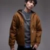 Carhartt WIP Active Hooded Jacket In Brown For Men