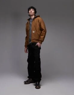 Carhartt WIP Active Hooded Jacket In Brown For Men -Carhartt WIP Sales 206638796 3