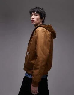 Carhartt WIP Active Hooded Jacket In Brown For Men -Carhartt WIP Sales 206638796 4
