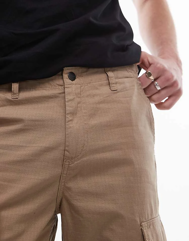 Carhartt WIP Regular Fit Cargo Trousers In Beige For Men 4 Carhartt WIP Regular Fit Cargo Trousers In Beige For Men - Image 4