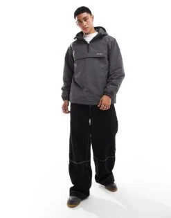 Carhartt WIP Windbreaker 3/4 Zip Pullover In Grey For Men White -Carhartt WIP Sales 206638814 4