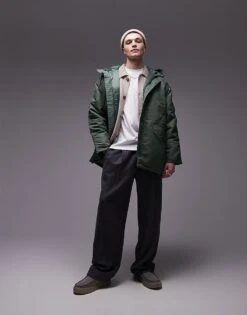 Carhartt WIP Olten Parka Jacket In Green For Men -Carhartt WIP Sales 206638862 1 green 1